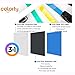 COLORTY Compatible 18mm 0.7 Laminated Tape Yellow Replacement for Ptouch TZe Black on Yellow Compatible with Brother P-Touch Label Maker Refills PTD400 PTD600 PTD400AD PTP710BT, 3/4 Inch x 26.2 feet