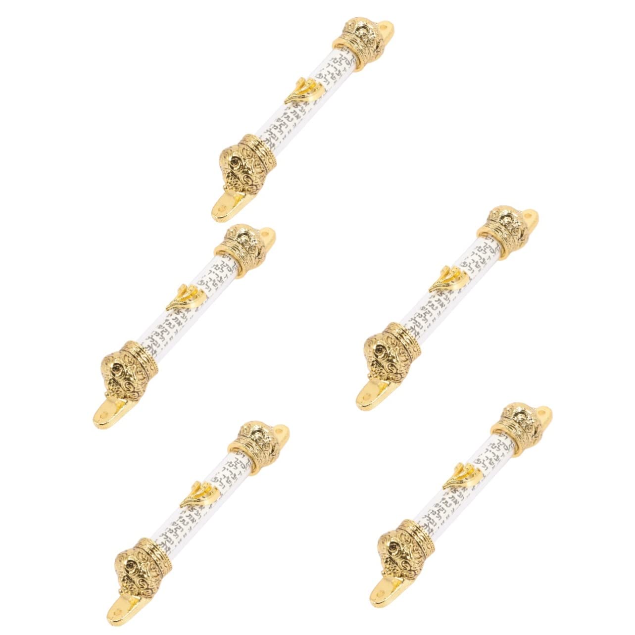 5pcs bible crown scroll mezuzah metal door frame jewish door mezuzah religious Metal Mezuza mezuzah scroll mezuzah with scroll for door front On the door synagogue woman