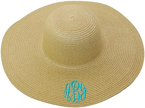 LD Bags Personalized Natural Beige Floppy Sun Hat