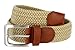 Men's Stretch Belt Braided Elastic Stretch Belt Casual Weave Canvas Fabric Woven Belt 1-3/8