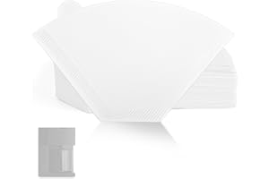 100pcs Cone Coffee Filters Compatible with Fellow Coffee Maker, Coffees Machine Filters Unbleached Disposable #2 Filter Paper