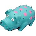 Vimigoo Latex Grunting Pig Sound Dog Toy - Squeaky Pig Oinking Dog Toy, 8"