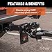 CURT 48190 Pintle Hitch with 2-Inch Trailer Hitch Ball, 16,000 lbs. Capacity, Pintle Mount Required