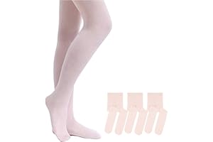 STELLE Girls Ballet Tights Ultra Soft Pro Dance Footed Tights (Toddler/Little Kid/Big Kid)