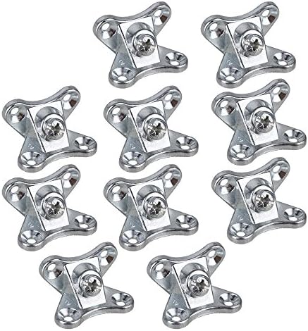 Table Leg Corner Brace,Ideaker Modern Butterfly Joint Right Angle Bracket Fastener For Furniture Use Pack of 10