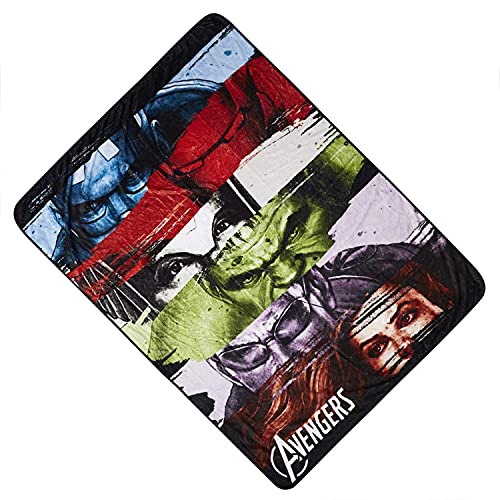 Marvel Avengers Fleece Throw Blanket Spiderman, Ironman, Captain
