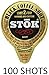 100 Ct SToK Caffeinated Black Unsweetened Cold Brew Coffee Shots with By The Cup Sugar Packets