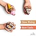 Jumbo Squishies Slow Rising [5-Pack] | Ice Cream, Donut, Cake, Pretzel & Hot Dog Squeeze Stress Relief Toy for Kids & Adults by JoyShark