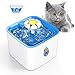 DELOMO Pet Water Fountain, 84oz/2.5 L Automatic Electronic Pet Fountain, Cat Water Fountain, Super Quiet Water Dispenser for Cats