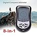 HONG111 8 in 1 Electronic Digital Multifunction LCD Compass Altimeter Barometer Thermometer