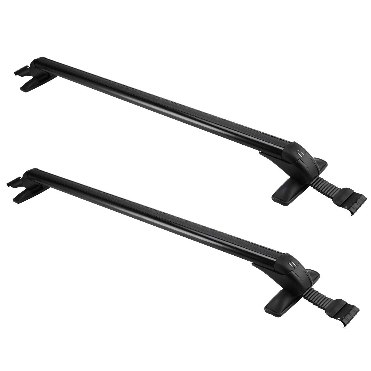 Maxiii Roof Rack Cross Bars for Sedans/SUVs/Pickups, Universal Roof Rails 43.3" Adjustable Aluminum Crossbars, Top Luggage Carrier Racks - Max Load 165Lbs(75kgs)