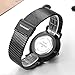 Tonnier Black Slim Stainless Steel Mesh Strap Mens Watch Ocean Depths Blue Watch Face