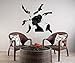 BooDecal Beauty Salon Makeup Women Silhouette Removable Wall Decals Murals Stickers for Bedroom Shop 22 inches x 21 inches