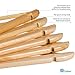 Zober Solid Wood Suit Hangers - 20 Pack - with Non Slip Bar and Precisely Cut Notches - 360 Degree Swivel Chrome Hook - Natural Finish Super Sturdy and Durable Wooden Hangers