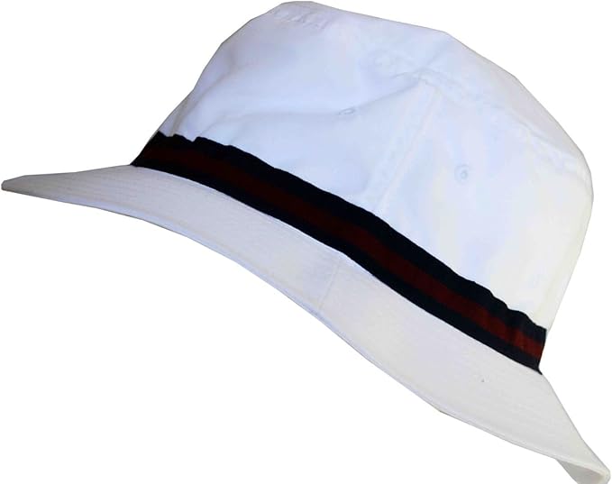 white golf bucket hat