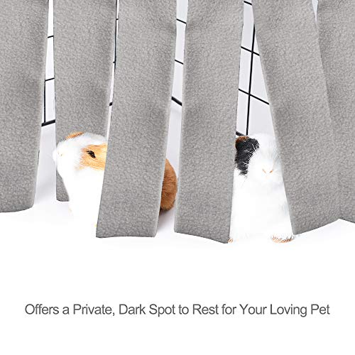 Guinea Pig Hideout Hideaway, Corner Fleece Small Animal Hideout Hide Out for Guinea Pig Chinchilla Rabbit Bunny Rat Hedgehog Squirrel Ferret and Other Small Pet House Hut Nest Toy Cage Accessories