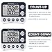 Digital Kitchen Timer Magnetic Back,Cooking Timer,Large Display Loud Alarm Count-Up & Count Down Dual Timer for Cooking Baking,Volume Adjustable,ON/OFF Switch,Battery Including