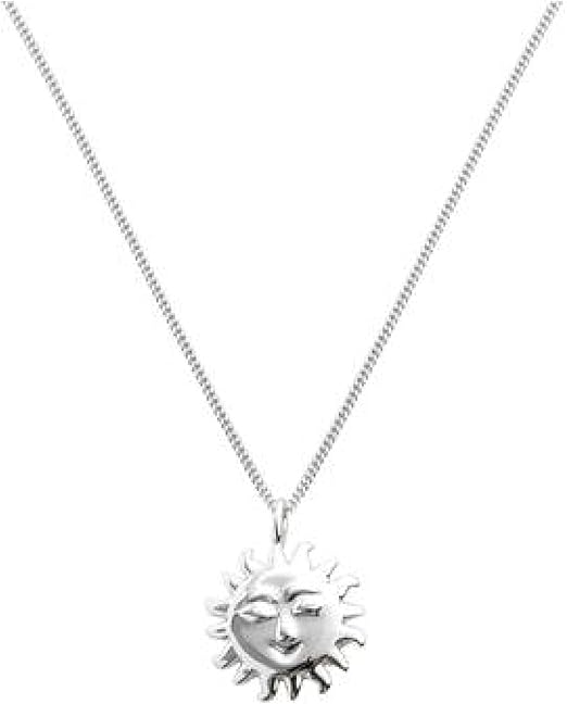 Amazon 925スターリングシルバーサンムーンチェーンペンダントネックレス女性用ゴールドシルバーラッキーファインジュエリー ネックレス 通販