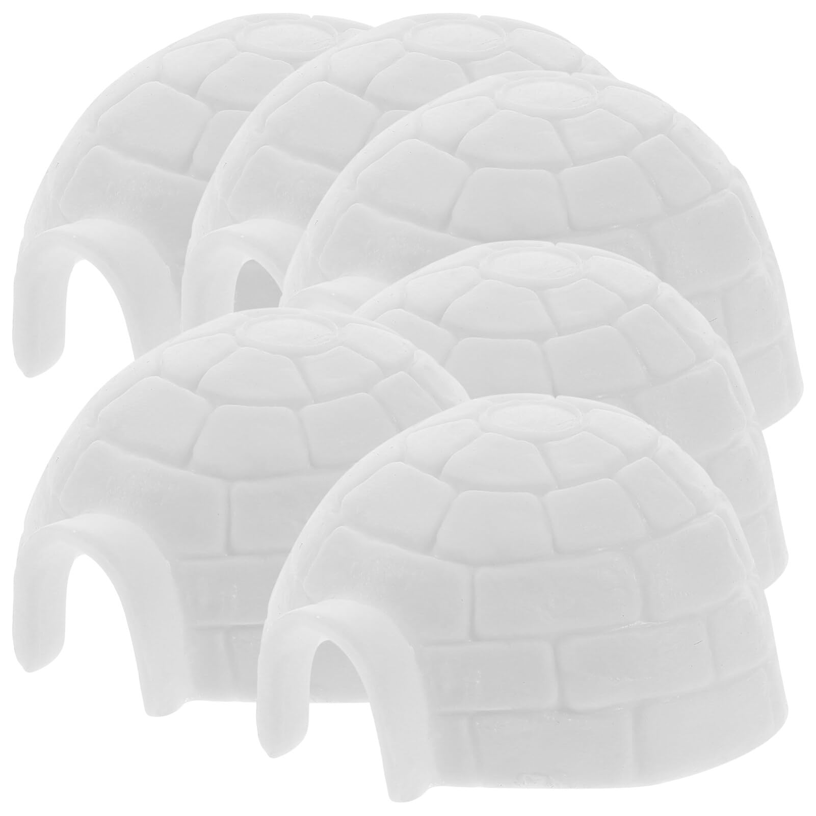 TOYANDONA Dollhouse Ice House Miniature Igloo Figurine 6pcs Realistic Polar Toys Figures Toy Mini Dollhouse Micro Landscape Decoration Mini Igloos
