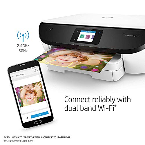 HP ENVY Photo 7155 AllinOne Photo Printer with Wireless Printing