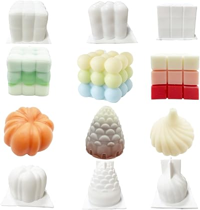 WYAHYQ 6Pcs Silicone Moulds for Candle Making & Baking, Food Grade
