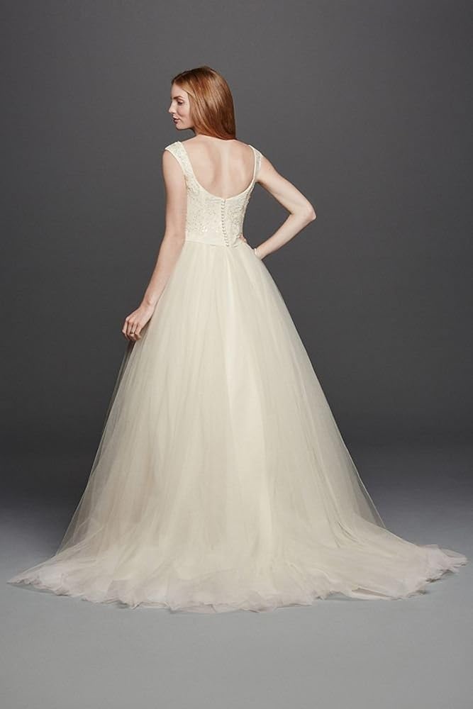 oleg cassini sheath wedding dress
