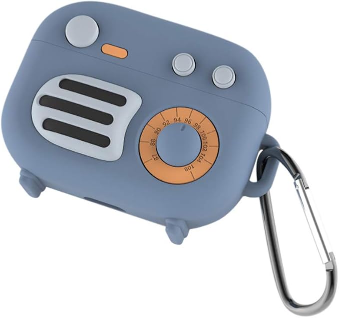 Amazon Com Retro Radio Case For Airpods Pro Case Cover Jkred Soft Liquid Silicone Cute Cartoon Protective Pouch Skin Shell For Airpods Pro Headphones Charging Case Blue Sports Outdoors
