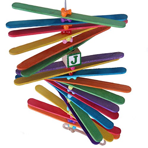 Toys Popsicle Sticks Bird Toy for Small / Medium Birds MADE IN USA