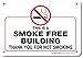 This Is a Smoke Free Building Thank You for Not Smoking Sign, 7