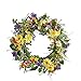 Collections Etc Wild Daisy Floral Twig Door Wreath, 19 1/2