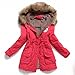 Women's Winter Mid-length Hooded Cotton-padded Coats Jackets