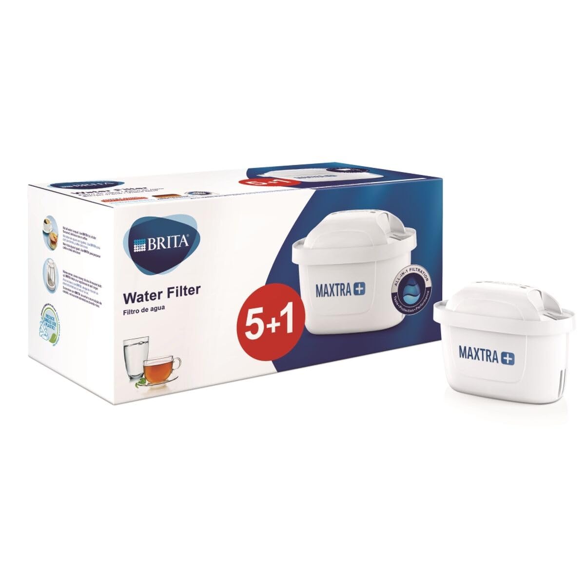 Brita Maxtra Plus – Filter Cartridge, White, 5 + 1