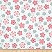 Kaufman Cozy Cotton Flannel Daisy Flower Pink, Fabric by the Yard
