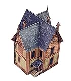 Keranova Clever Paper Railway Collection Buildings Villa in Vesinet 3D Puzzle, 12 x 12 x 16 cm, 1/87 Scale