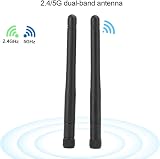 Yunir WiFi Antenna 2.4/5G Dual Band 5DBI SMA Mini Wireless Router Network Card view 6