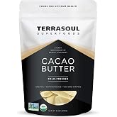 Terrasoul Superfoods Organic Cacao Butter, 1 Lb - Raw | Keto | Vegan | Unrefined