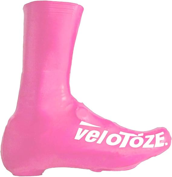 pink cycling shoe covers