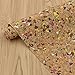 CHZIMADE A3 Double Side Cork Stripes Fabric DIY Sheet Canvas Back Great for Hair Bows Making Craft