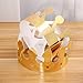 NUOLUX Gold Paper Crown Party Crown Hat Cap for Birthday Celebration Baby Shower Photo Props 12 Pack