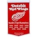 NHL Detroit Red Wings Dynasty Banner
