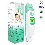 Baby Thermometer - ALOFOX Forehead and Ear Thermometer for Fever - 2 Mode and Infrared Digital Thermometer Suitable for Baby and Adults FDA and CE Approved- Green