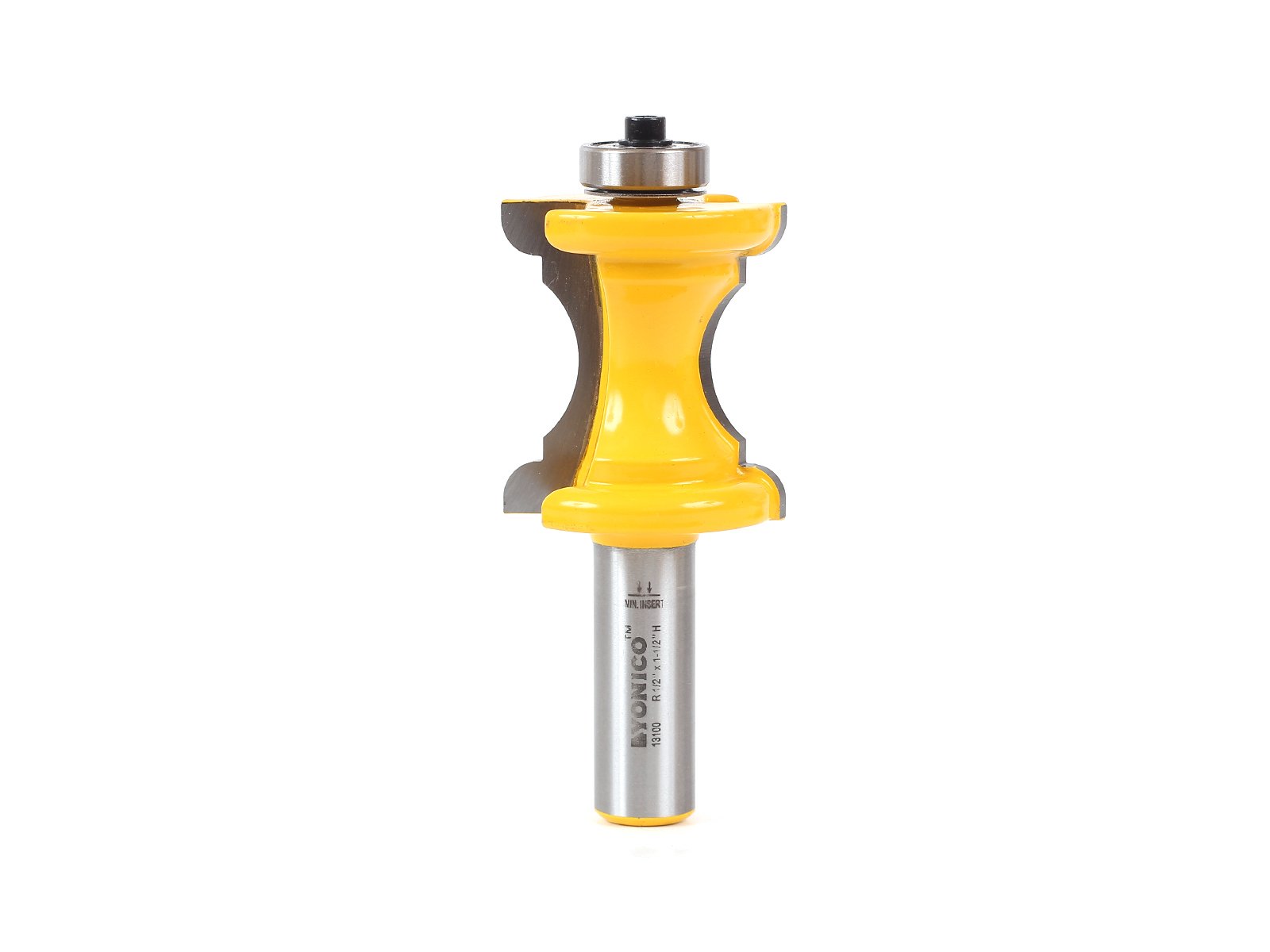 Yonico 13100 - Furniture Trim & Molding Router Bit, Bullnose & Cove - Cutting Height: 1-3/4" - 1/2" Shank