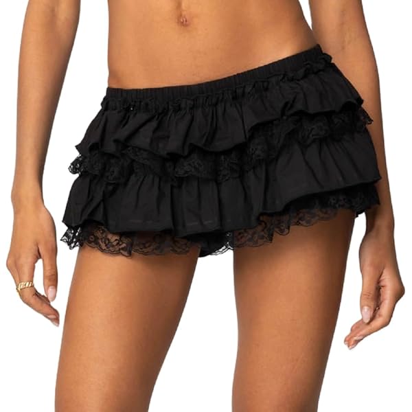 poI 美品 frill bustier skirt black poI 美品 frill bustier skirt black