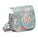 wogozan Mini Camera Case for Fujifilm Instax Mini 9 8 8+ Instant Film Camera Premium PU Leather with Shoulder Strap (Rose Blue)