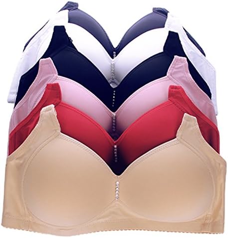 Romabra Push Up Bra Wireless Seamless Everydays Bra U Back Design 6 Pack,89001,38B