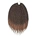 VRHOT 6Packs 18'' Box Braids Crochet Hair Small Synthetic Hair Extensions Twist Crochet Braids Hairstyles Braiding Hair Style Long Dreadlocks for Black Women 18 inch (18 inch, T1B/30)