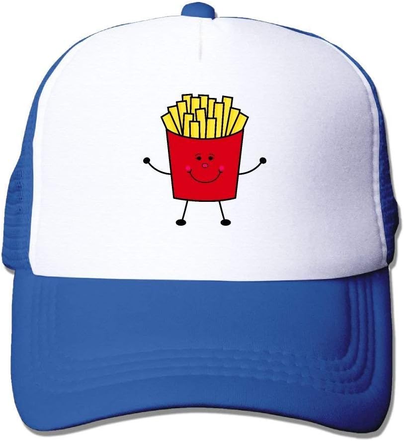 yiyuanyuantu Cute French Fries Mesh Trucker Caps/Hats Adjustable for Unisex Black