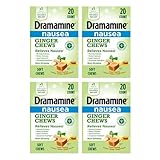 Dramamine Ginger Chews, Helps with Nausea, Lemon