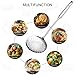 RJ Legend Stainless Steel Kitchen Accessory Utensils Set - Large Slotted Spoon, Fine Mesh Strainer for Cooking, Comfortable Grip w/Anti-Grease Fry Away Ladle, Solidifier Pot,Fat Separator,4.5 - Inches