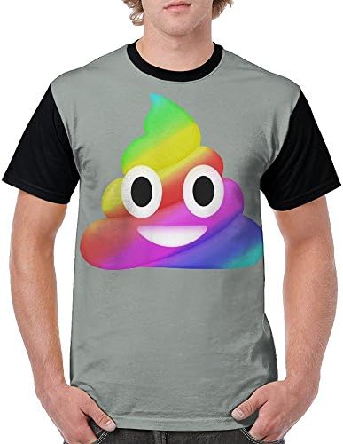 Man's colorful Poop 100% Polyester Apparel T Shirt